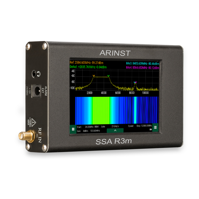 Arinst SSA R3m портативный анализатор спектра, 140МГц - 7ГГц 4