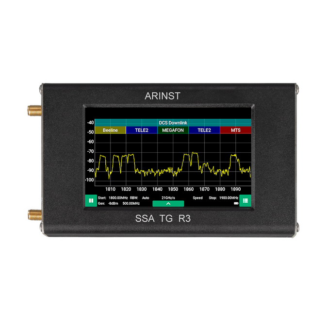 Arinst SSA-TG R3 портативный анализатор спектра с трекинг-генератором, 24МГц - 12ГГц 2