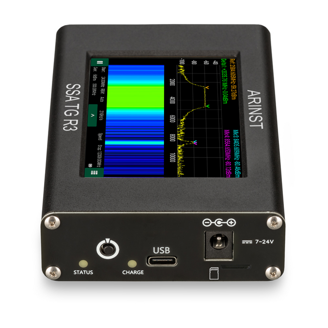 Arinst SSA-TG R3 портативный анализатор спектра с трекинг-генератором, 24МГц - 12ГГц 5
