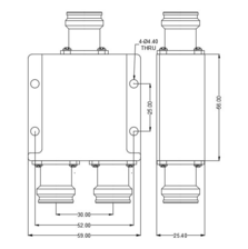 Разветвитель PicoCoupler 1/2 (4.3-10F, 700-3800MHz)