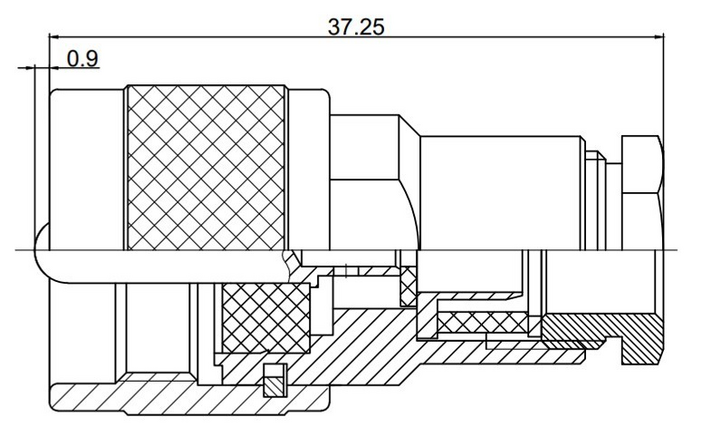 Разъем PL259 UHF-male 5D-FB