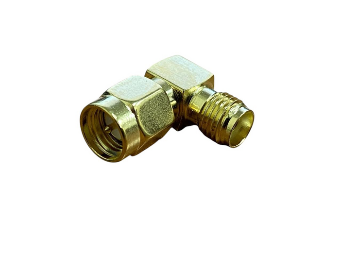 Переходник S-412 угловой SMA-male - SMA-female