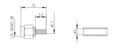 Разъем S-111L (SMA-male, обжимной, для RG-174, RG-316) 1