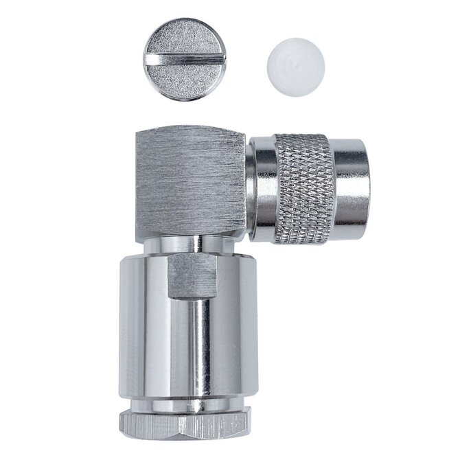 Разъем TNC-male/8D (прижимной, угловой)