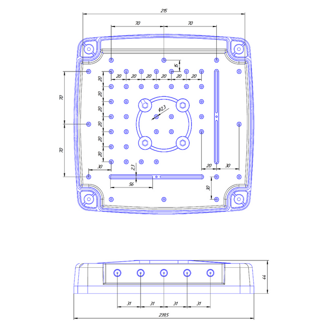 Панельная MIMO 4x4 антенна 4G/5G KROKS KAA10-1700/4200 U-BOX 7