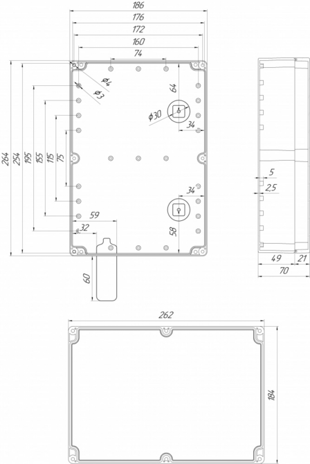 Широкополосная 2G/3G/4G MIMO антенна усилением 20 дБ KAA20-1700/2700 BOX 4