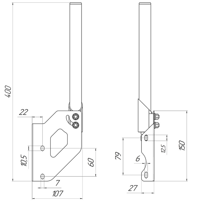 WiFi антенна 2,4ГГц KC6-2400T 3